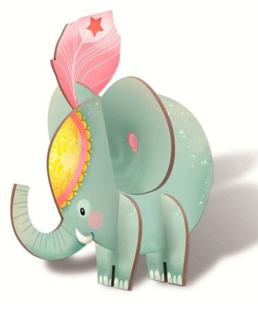 Puzzle Dívka v cirkusu - slon